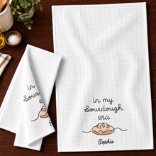 Load image into Gallery viewer, Personalized Minimalist Bread Art Kitchen Towel Gift for Bakers