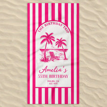 Load image into Gallery viewer, Personalized Beach Towel Custom Name Gift for Best Friends
