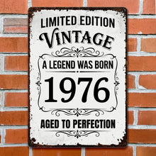 Load image into Gallery viewer, Personalized Vintage Metal Sign Custom Year Gift for Dad