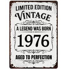 Load image into Gallery viewer, Personalized Vintage Metal Sign Custom Year Gift for Dad