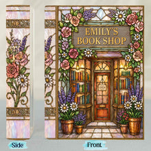 Load image into Gallery viewer, Personalized Acrylic Book Vase Custom Name Gift for Book Lovers