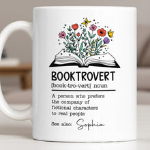 Load image into Gallery viewer, Personalized Book Lover Coffee Mug Custom Name Gift Idea