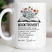 Load image into Gallery viewer, Personalized Book Lover Coffee Mug Custom Name Gift Idea