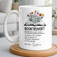 Load image into Gallery viewer, Personalized Book Lover Coffee Mug Custom Name Gift Idea