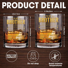 Load image into Gallery viewer, Personalized Custom Whiskey Glass Gift for Brother - 2-Sided Print