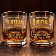 Load image into Gallery viewer, Personalized Custom Whiskey Glass Gift for Brother - 2-Sided Print
