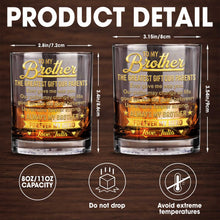 Load image into Gallery viewer, Personalized Custom Whiskey Glass Gift for Brother - 8oz & 11oz