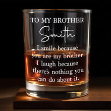 Load image into Gallery viewer, Personalized Custom Whiskey Glass Gift for Brother - Unique Keepsake