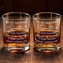 Load image into Gallery viewer, Personalized Custom Whiskey Glass Gift for Brother - Unique Keepsake