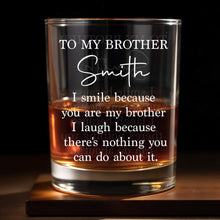 Load image into Gallery viewer, Personalized Custom Whiskey Glass Gift for Brother - Unique Keepsake