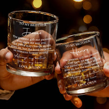 Load image into Gallery viewer, Personalized Custom Whiskey Glass Gift for Brother - 8oz/11oz