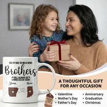 Load image into Gallery viewer, Personalized Heart Connection Mug Custom Gift for Brother