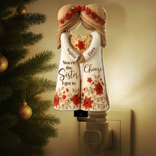 Load image into Gallery viewer, Personalized Wood Acrylic Night Light Custom Gift for Sister