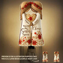 Load image into Gallery viewer, Personalized Wood Acrylic Night Light Custom Gift for Sister