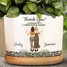 Load image into Gallery viewer, Personalized Plant Pot Best Friend Gift Leopard Print Ceramic