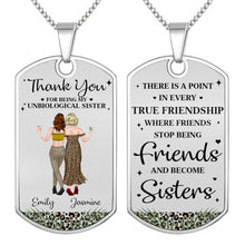 Load image into Gallery viewer, Personalized Dog Tag Necklace for Best Friends Custom Text