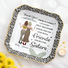 Load image into Gallery viewer, Personalized Lace Square Jewelry Dish Custom Name Gift for Besties