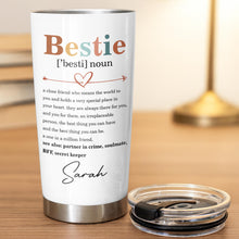 Load image into Gallery viewer, Personalized Bestie Definition Tumbler Custom Name Gift