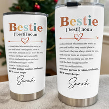Load image into Gallery viewer, Personalized Bestie Definition Tumbler Custom Name Gift