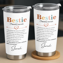 Load image into Gallery viewer, Personalized Bestie Definition Tumbler Custom Name Gift