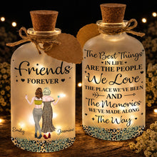 Load image into Gallery viewer, Personalized Bottle Light Custom Besties Art Gift for Friends