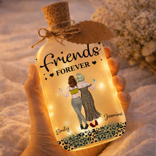 Load image into Gallery viewer, Personalized Bottle Light Custom Besties Art Gift for Friends