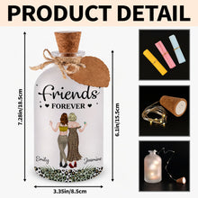 Load image into Gallery viewer, Personalized Bottle Light Custom Besties Art Gift for Friends