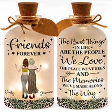 Load image into Gallery viewer, Personalized Bottle Light Custom Besties Art Gift for Friends
