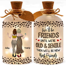 Load image into Gallery viewer, Personalized Leopard Print Short Bottle Light Custom Art Gift for Best Friend