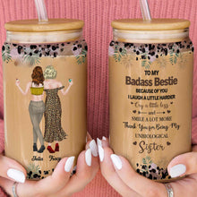 Load image into Gallery viewer, Personalized Clear Glass Can Custom Art Best Friend Gift