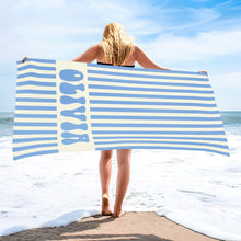 Load image into Gallery viewer, Personalized Microfiber Beach Towel Custom Name Gift for Her