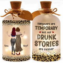 Load image into Gallery viewer, Personalized Short Bottle Light Best Friend Gift Leopard Print