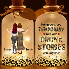 Load image into Gallery viewer, Personalized Frosted Glass Bottle Light Best Friend Gift