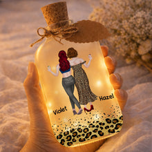 Load image into Gallery viewer, Personalized Frosted Glass Bottle Light Best Friend Gift