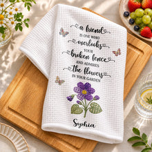 Load image into Gallery viewer, Personalized Kitchen Towel Custom Name Gift for Best Friend