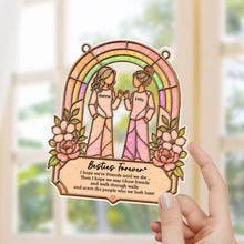 Load image into Gallery viewer, Personalized Suncatcher Custom Name Gift for Best Friends