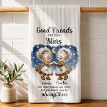 Load image into Gallery viewer, Personalized Kitchen Towel Best Friend Gift with Leopard Print