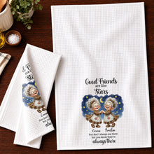 Load image into Gallery viewer, Personalized Kitchen Towel Best Friend Gift with Leopard Print