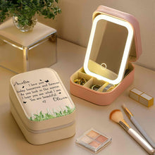 Load image into Gallery viewer, Personalized Jewelry Box with LED Mirror Custom Name Gift for Mom