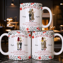 Load image into Gallery viewer, Personalized Leopard Print Coffee Mug Custom Besties Gift for Friends