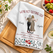 Load image into Gallery viewer, Personalized Leopard Print Kitchen Towel Best Friend Gift
