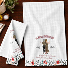 Load image into Gallery viewer, Personalized Leopard Print Kitchen Towel Best Friend Gift