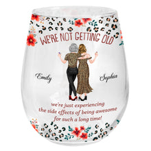 Load image into Gallery viewer, Personalized Stemless Wine Glass Custom BFF Gift Unique Design