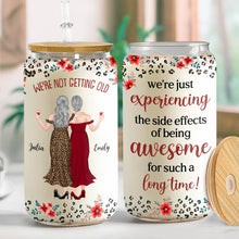 Load image into Gallery viewer, Personalized Clear Glass Can Custom Name Gift for Besties