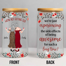 Load image into Gallery viewer, Personalized Clear Glass Can Custom Name Gift for Besties