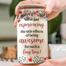 Load image into Gallery viewer, Personalized Clear Glass Can Custom Name Gift for Besties