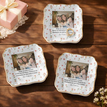 Load image into Gallery viewer, Personalized Lace Jewelry Dish Custom Photo Gift for Best Friend