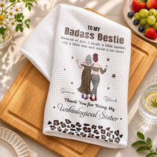 Load image into Gallery viewer, Personalized Leopard Print Kitchen Towel Custom Gift for Best Friend