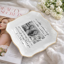 Load image into Gallery viewer, Personalized Lace Square Jewelry Dish Custom Name Gift for Best Friends