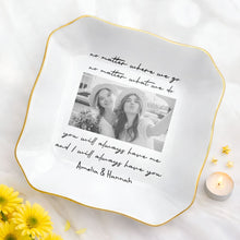 Load image into Gallery viewer, Personalized Lace Square Jewelry Dish Custom Name Gift for Best Friends